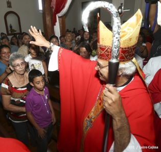 Tipitapeños celebran al Señor de Esquipulas en compañía del Cardenal Brenes