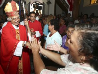 Tipitapeños celebran al Señor de Esquipulas en compañía del Cardenal Brenes
