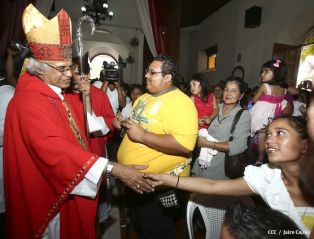 Tipitapeños celebran al Señor de Esquipulas en compañía del Cardenal Brenes