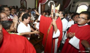 Tipitapeños celebran al Señor de Esquipulas en compañía del Cardenal Brenes