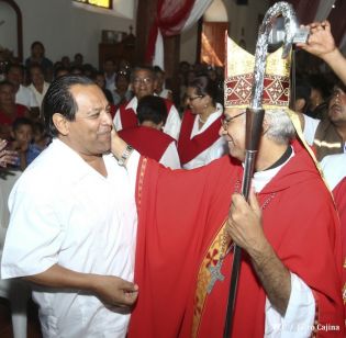 Tipitapeños celebran al Señor de Esquipulas en compañía del Cardenal Brenes
