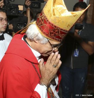 Tipitapeños celebran al Señor de Esquipulas en compañía del Cardenal Brenes