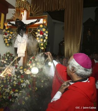 Tipitapeños celebran al Señor de Esquipulas en compañía del Cardenal Brenes
