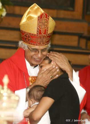 Tipitapeños celebran al Señor de Esquipulas en compañía del Cardenal Brenes