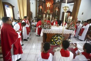 Tipitapeños celebran al Señor de Esquipulas en compañía del Cardenal Brenes