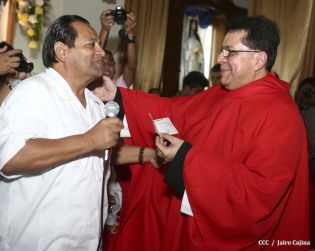 Tipitapeños celebran al Señor de Esquipulas en compañía del Cardenal Brenes