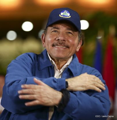 Presidente Daniel Ortega y vicepresidenta Rosario Murillo en homenaje al Padre de la Revolución Sandinista Carlos Fonseca