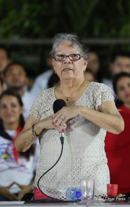 Presidente Daniel Ortega y vicepresidenta Rosario Murillo en homenaje al Padre de la Revolución Sandinista Carlos Fonseca