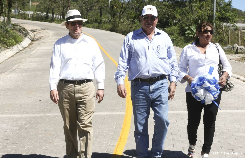 Gobierno Sandinista inaugura 10 kilómetros de carretera entre La Libertad – Santo Domingo en Chontales