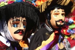 Tradicional Tope de los Santos en Carazo