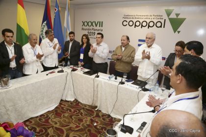 Presidente Daniel Ortega en Clausura de Reunión Plenaria de Copppal