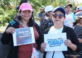 Caminata por la paz, Cantos de Vida y Esperanza, adelante pueblo presidente, 2020 patria, paz y porvenir