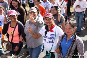Caminata por la paz, Cantos de Vida y Esperanza, adelante pueblo presidente, 2020 patria, paz y porvenir
