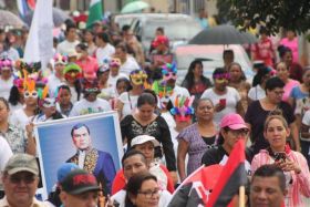 Caminata por la paz, Cantos de Vida y Esperanza, adelante pueblo presidente, 2020 patria, paz y porvenir