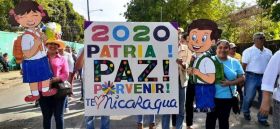 Caminata por la paz, Cantos de Vida y Esperanza, adelante pueblo presidente, 2020 patria, paz y porvenir