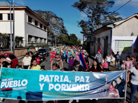 Caminata por la paz, Cantos de Vida y Esperanza, adelante pueblo presidente, 2020 patria, paz y porvenir