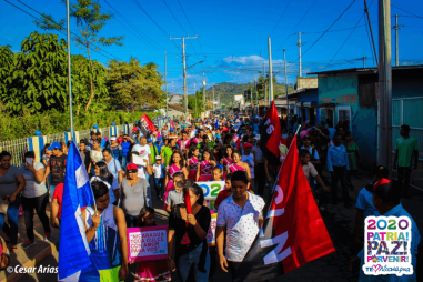 Caminata por la paz, Cantos de Vida y Esperanza, adelante pueblo presidente, 2020 patria, paz y porvenir