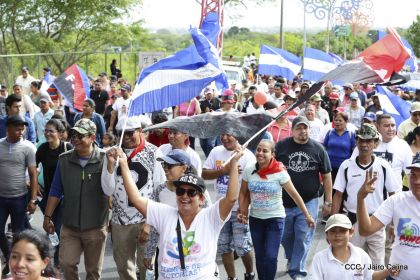 Caminando como raza nicaragüense que sabe de luchas y de honor celebrando las glorias y victorias de Rubén Darío