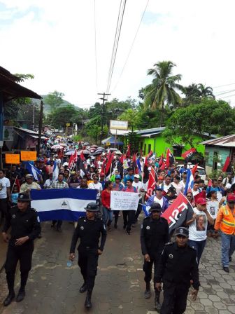 Caminando como raza nicaragüense que sabe de luchas y de honor celebrando las glorias y victorias de Rubén Darío
