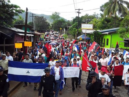 Caminando como raza nicaragüense que sabe de luchas y de honor celebrando las glorias y victorias de Rubén Darío