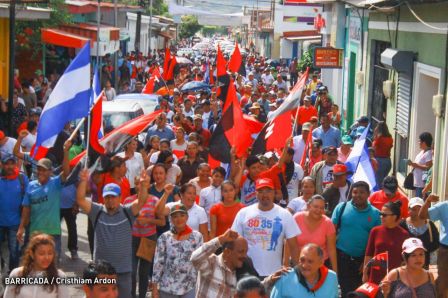 Caminando como raza nicaragüense que sabe de luchas y de honor celebrando las glorias y victorias de Rubén Darío
