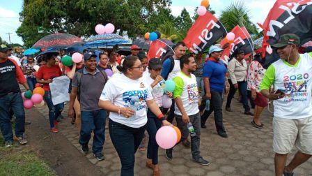 Caminando como raza nicaragüense que sabe de luchas y de honor celebrando las glorias y victorias de Rubén Darío