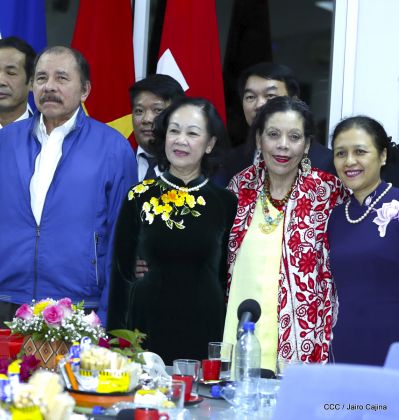 Hermandad y compañerismo en reunión del presidente Daniel  Ortega y vicepresidenta Rosario Murillo con delegación de alto nivel de Vietnam