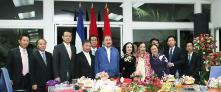 Hermandad y compañerismo en reunión del presidente Daniel  Ortega y vicepresidenta Rosario Murillo con delegación de alto nivel de Vietnam