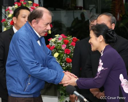 Hermandad y compañerismo en reunión del presidente Daniel  Ortega y vicepresidenta Rosario Murillo con delegación de alto nivel de Vietnam