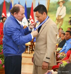 Presidente Daniel Ortega entregó la Orden de la Independencia Cultural Rubén Darío y medallas de Excelencia al mérito