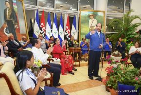 Presidente Daniel Ortega entregó la Orden de la Independencia Cultural Rubén Darío y medallas de Excelencia al mérito