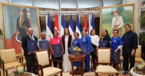 Presidente Daniel Ortega entregó la Orden de la Independencia Cultural Rubén Darío y medallas de Excelencia al mérito
