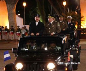 Toma de posesión del cargo de Comandante en Jefe del Ejército de Nicaragua