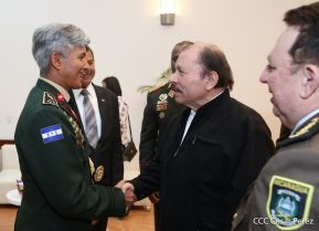 Toma de posesión del cargo de Comandante en Jefe del Ejército de Nicaragua