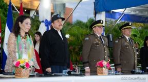 Toma de posesión del cargo de Comandante en Jefe del Ejército de Nicaragua