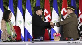 Toma de posesión del cargo de Comandante en Jefe del Ejército de Nicaragua
