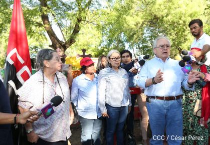 Homenaje a Héroes y Mártires de la gesta de Los Sabogales en Monimbó