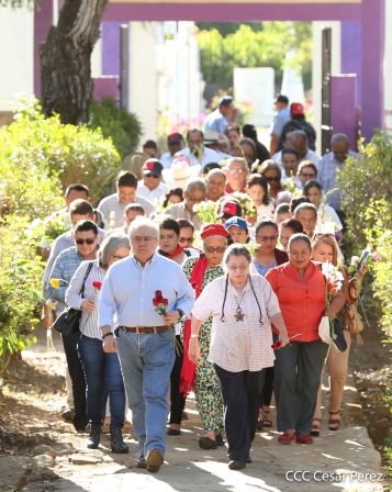 Homenaje a Héroes y Mártires de la gesta de Los Sabogales en Monimbó