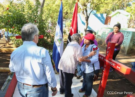 Homenaje a Héroes y Mártires de la gesta de Los Sabogales en Monimbó