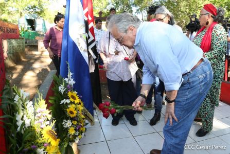 Homenaje a Héroes y Mártires de la gesta de Los Sabogales en Monimbó