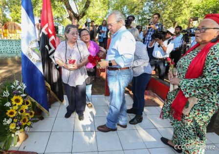 Homenaje a Héroes y Mártires de la gesta de Los Sabogales en Monimbó