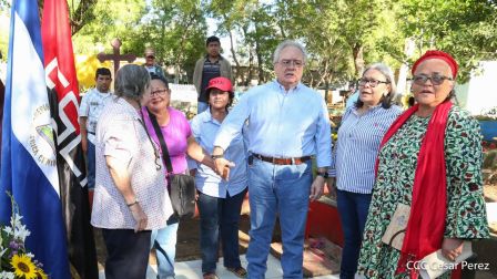 Homenaje a Héroes y Mártires de la gesta de Los Sabogales en Monimbó