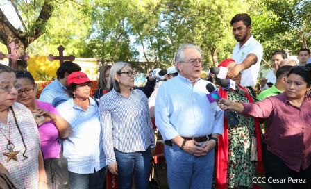 Homenaje a Héroes y Mártires de la gesta de Los Sabogales en Monimbó