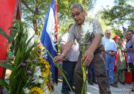 Homenaje a Héroes y Mártires de la gesta de Los Sabogales en Monimbó