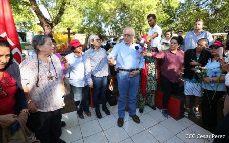 Homenaje a Héroes y Mártires de la gesta de Los Sabogales en Monimbó