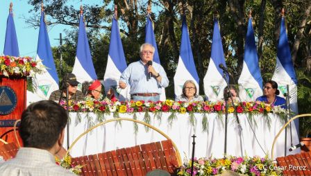 Homenaje a Héroes y Mártires de la gesta de Los Sabogales en Monimbó