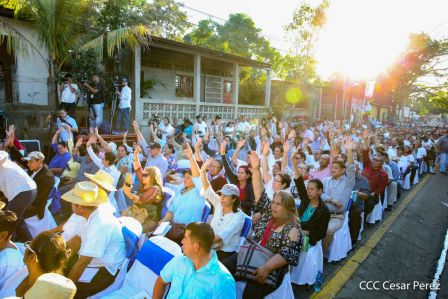 Homenaje a Héroes y Mártires de la gesta de Los Sabogales en Monimbó