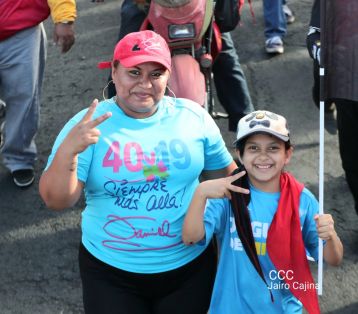 Caminata “En Nicaragua Valiente y Victoriosa seguimos venciendo”