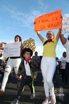 Caminata “En Nicaragua Valiente y Victoriosa seguimos venciendo”