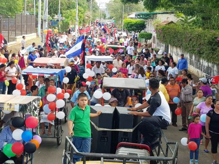Caminata “En Nicaragua Valiente y Victoriosa seguimos venciendo”